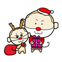 [LINEスタンプ] Monkey busy Christmas monkey