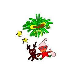 [LINEスタンプ] Santa's coming nearer
