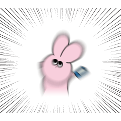 [LINEスタンプ] 重課金うさぎ