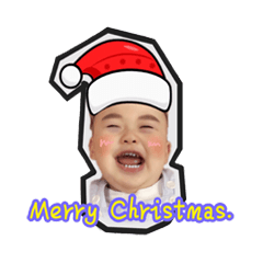 [LINEスタンプ] 5D baby wish you all a Merry Christmas.