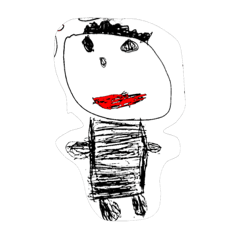 [LINEスタンプ] 美羽と優那の落書き
