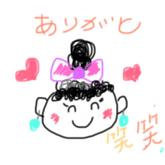 [LINEスタンプ] 笑笑ちゃんのココロ