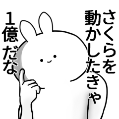 [LINEスタンプ] さくらが使うシュール名前スタンプ