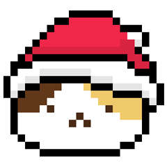 [LINEスタンプ] Three Color Cat - Santa Cat