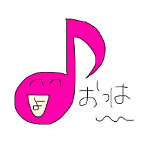 [LINEスタンプ] 音符ちゃんスタンプ