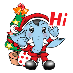 [LINEスタンプ] good thai elephant