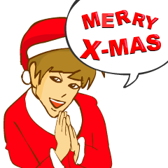 [LINEスタンプ] We wish you a Merry Christmas.