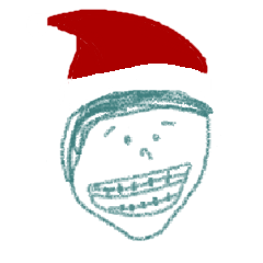 [LINEスタンプ] merry christmas color face