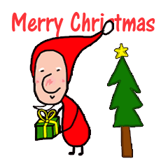 [LINEスタンプ] Santa Claus and Rachel daily life