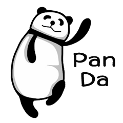 [LINEスタンプ] Happy Pandas