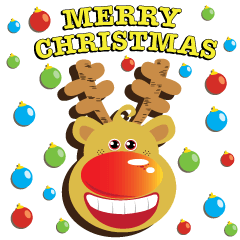 [LINEスタンプ] Merry Christmas Mr. Reindeerの画像（メイン）