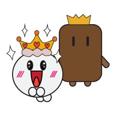 [LINEスタンプ] Mr.Square and Miss Circle