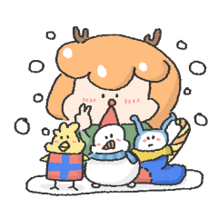 [LINEスタンプ] Together Merry Christmas