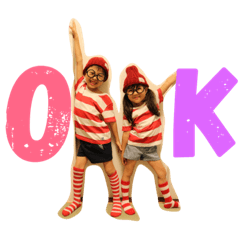 [LINEスタンプ] ゆう＆あみ