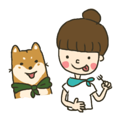 [LINEスタンプ] Shiba inu Hinoki ＆ Mary