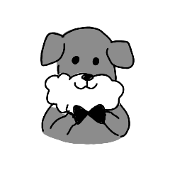 [LINEスタンプ] ミニチュアシュナウザーのチェロのスタンプ