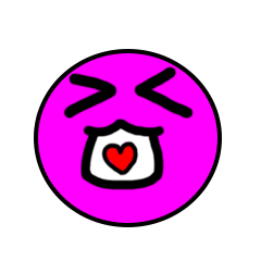 [LINEスタンプ] pink emoji