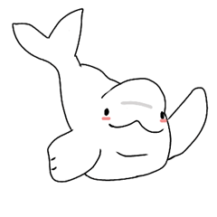 [LINEスタンプ] Beluga whale(Thai)