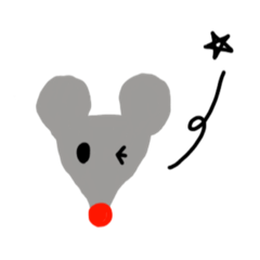 [LINEスタンプ] ねずみときつね