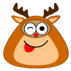 [LINEスタンプ] Snow Deer Emo