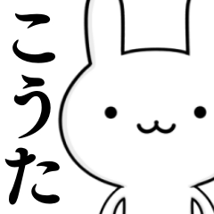 [LINEスタンプ] 無難に使う☆こうた☆コウタ☆ウサギの画像（メイン）