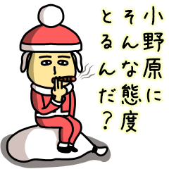 [LINEスタンプ] 小野原サンタのクリスマス用名前スタンプ