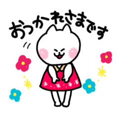 [LINEスタンプ] 毎日使えるねこのみーさん。