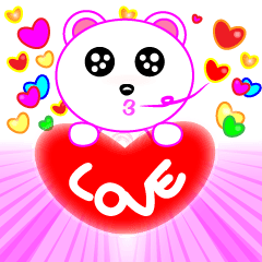[LINEスタンプ] Bear love you！
