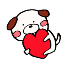 [LINEスタンプ] 白い丸犬の日常