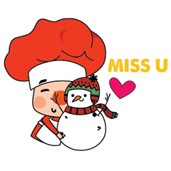 [LINEスタンプ] Chef Cannot Wait for Christmas