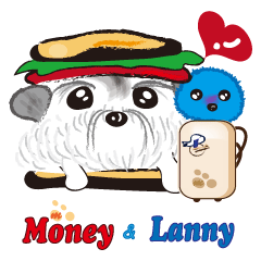 [LINEスタンプ] Money ＆ Lanny, No.1, Let's go traveling！
