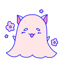 [LINEスタンプ] ねこみみオバケちゃん