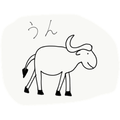 [LINEスタンプ] animals' conversation