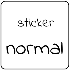 [LINEスタンプ] Normal Sticker！！