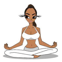 [LINEスタンプ] Yoga with coach Zoe