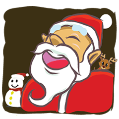 [LINEスタンプ] 2018 Christmas Eve with Santa