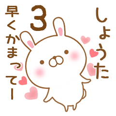 [LINEスタンプ] 大好きなしょうたに送るスタンプ3