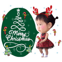 [LINEスタンプ] Merry Christmas - AiDA (Animated)