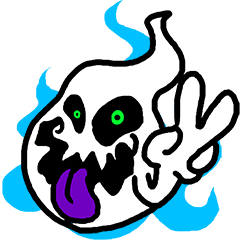 [LINEスタンプ] Ghost Cool