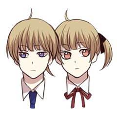 [LINEスタンプ] 無気力な双子