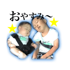 [LINEスタンプ] hata brothers