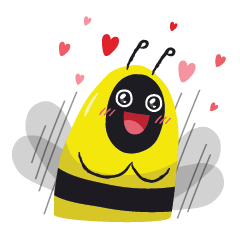 [LINEスタンプ] Bee comes firstの画像（メイン）