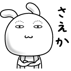 [LINEスタンプ] 【さえか】すっぴんうさぎ