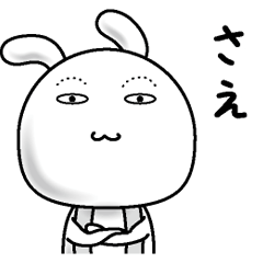 [LINEスタンプ] 【さえ】すっぴんうさぎ