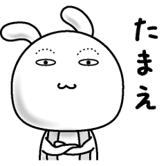 [LINEスタンプ] 【たまえ】すっぴんうさぎ