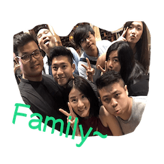 [LINEスタンプ] We are family~DaZhの画像（メイン）