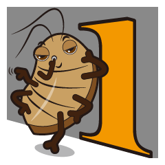 [LINEスタンプ] Very cute cockroach NO.1