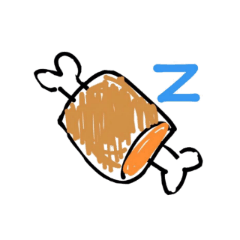 [LINEスタンプ] Sleepy Meat