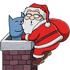 [LINEスタンプ] Blucat with Winterの画像（メイン）