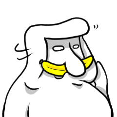 [LINEスタンプ] monkey and his bannana